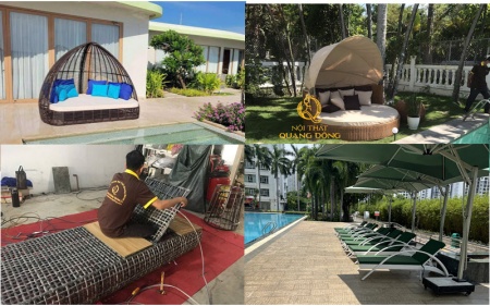 Ghế nằm hồ bơi - Giường tắm nắng thư giãn