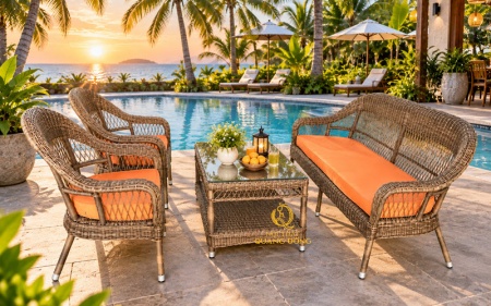 Sofa giả mây QD - 601
