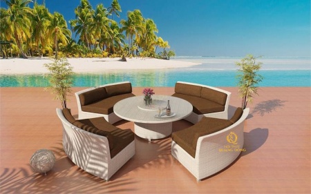 sofa giả mây QD - 676
