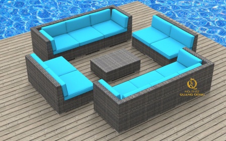 sofa mây nhựa QD - 679