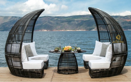 Sofa giả mây ngoài trời QD - 704