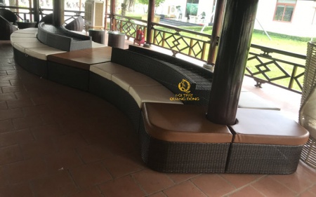 Sofa giả mây ngoài trời QD - 707