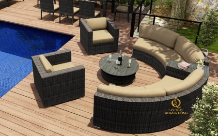Sofa mây nhựa QD-732