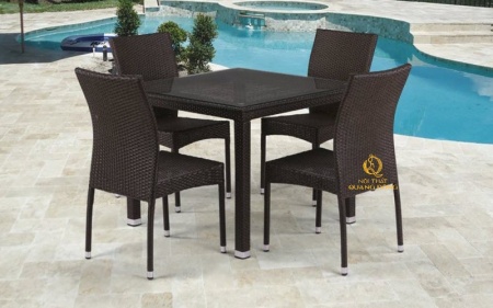 Bàn ghế giả mây QD - 2047