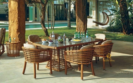 Bàn ghế giả mây QD-2050