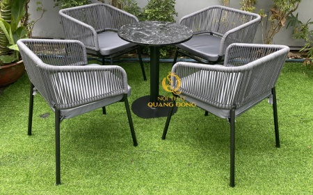 Bàn ghế giả mây QD-2096
