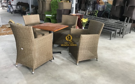 Bàn ghế giả mây QD - 273