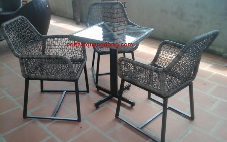 bàn ghế giả mây QD - 305