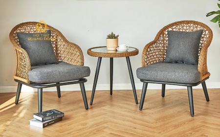 Bàn ghế giả mây QD - 309