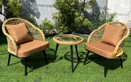 Bàn ghế giả mây QD - 309