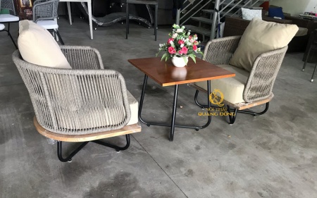 Bàn ghế giả mây QD - 339