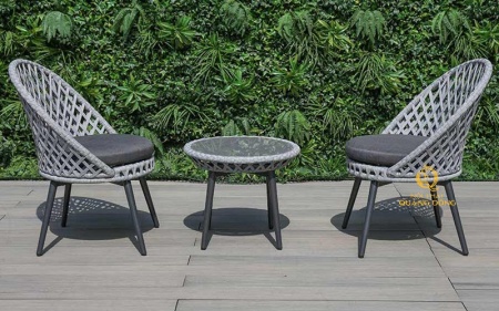 Bàn ghế giả mây QD - 341