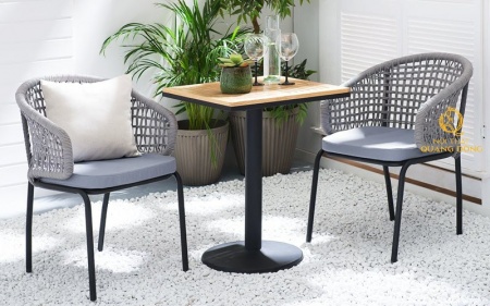 bàn ghế giả mây QD-389