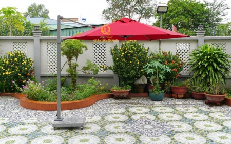 dù lệch tâm 3 mét