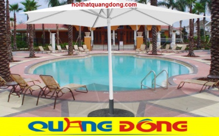 dù đúng tâm 3 mét màu trắng