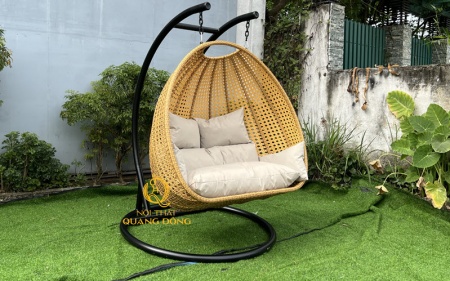 xích đu mây nhựa QD - 424
