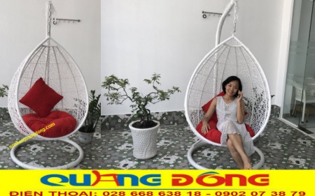 Xích đu mây nhựa QD - 425