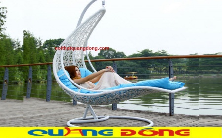 xích đu mây nhựa QD - 410