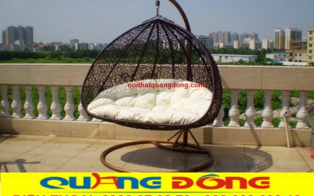xích đu mây nhựa QD - 421