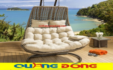 xích đu mây nhựa QD - 423