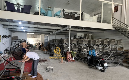 Địa chỉ sản xuất cung cấp bàn ghế giả mây trực tiếp tại xưởng sản xuất ở hcm