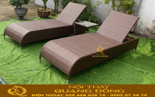 Ghế nằm hồ bơi QD-1277 không sử dụng nệm lót
