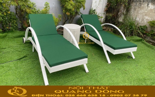 Ghê nằm hồ bơi QD-1280 tại sân vườn 