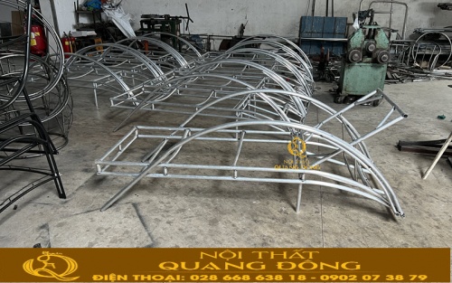 Khung ghế hồ bơi QD-1280 bằng thép sơn tĩnh điện cao cấp