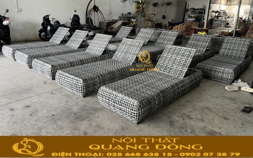 Ghế nằm hồ bơi QD-1281 tại xưởng Nội thất Quang Đông