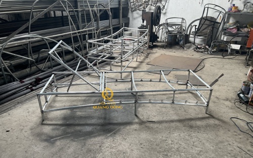 Ghế nằm hồ bơi QD-248 màu nâu
