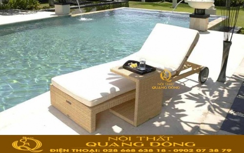Ghế nằm hồ bơi QD-253 sang trọng