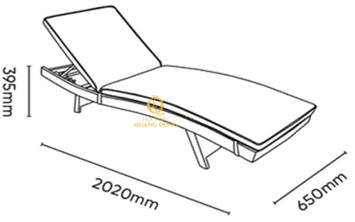 Ghế nằm hồ bơi QD - 578