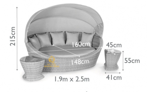 Giường tắm nắng QD - 514