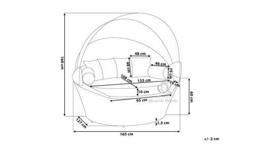 giường tắm nắng QD - 516