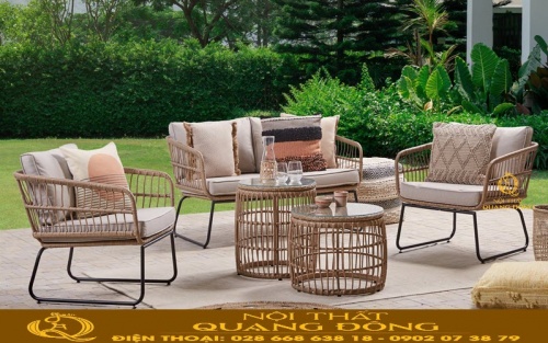 Sofa giả mây QD-611 hiện đại