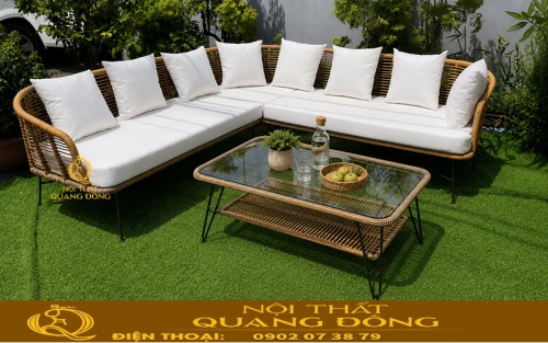 Sofa góc giả mây QD-705 cao cấp