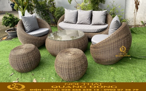 sofa giả mây QD-746