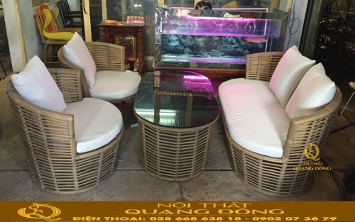 Bộ sofa mây nhựa QD-752 sang trọng