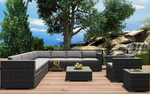 Sofa mây nhựa QD-715