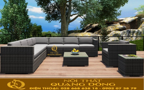 Sofa mây nhựa QD-715