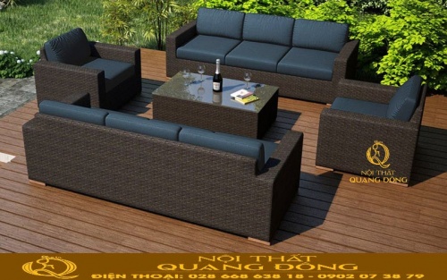 Sofa mây nhựa QD-724