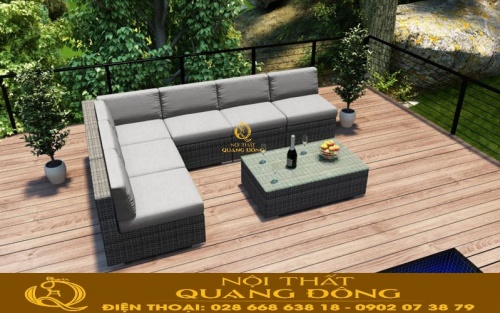 Sofa mây nhựa QD-728