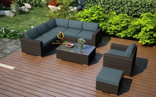 Sofa mây nhựa QD-729