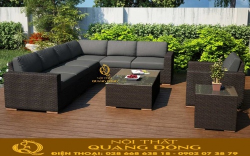 Sofa mây nhựa QD-729