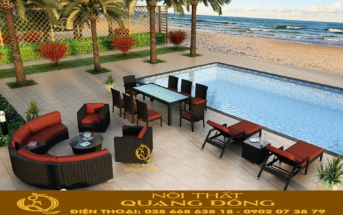 Sofa mây nhựa QD-731