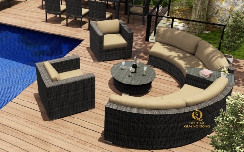 Sofa mây nhựa QD-732