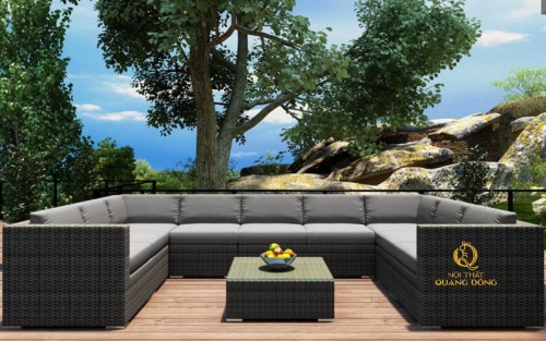 Sofa mây nhựa QD-734