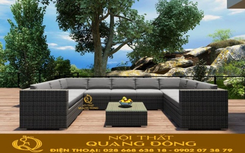 Sofa mây nhựa QD-734