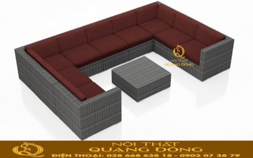 Sofa mây nhựa QD-734