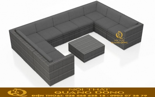Sofa mây nhựa QD-734